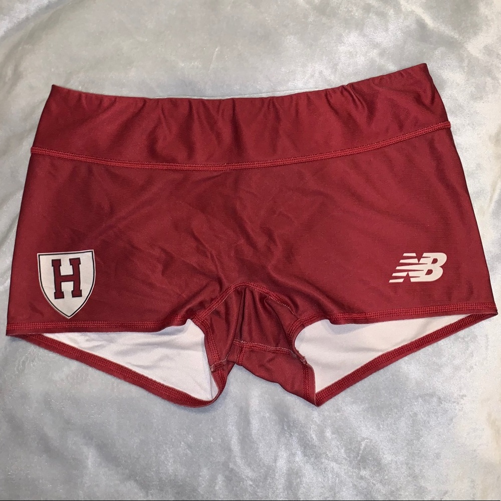 Crimson Spandex Track Shorts Women